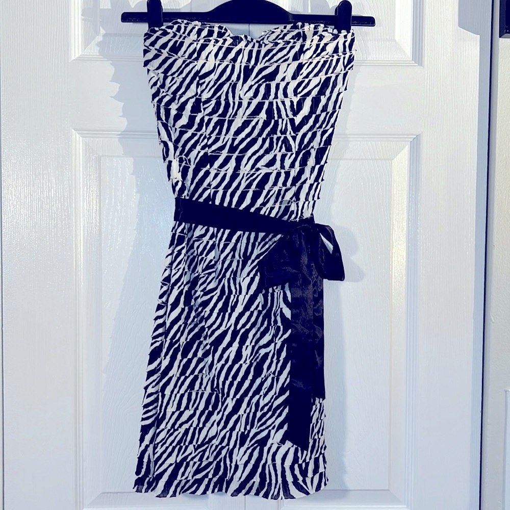 Charlotte Russe zebra print cocktail dress